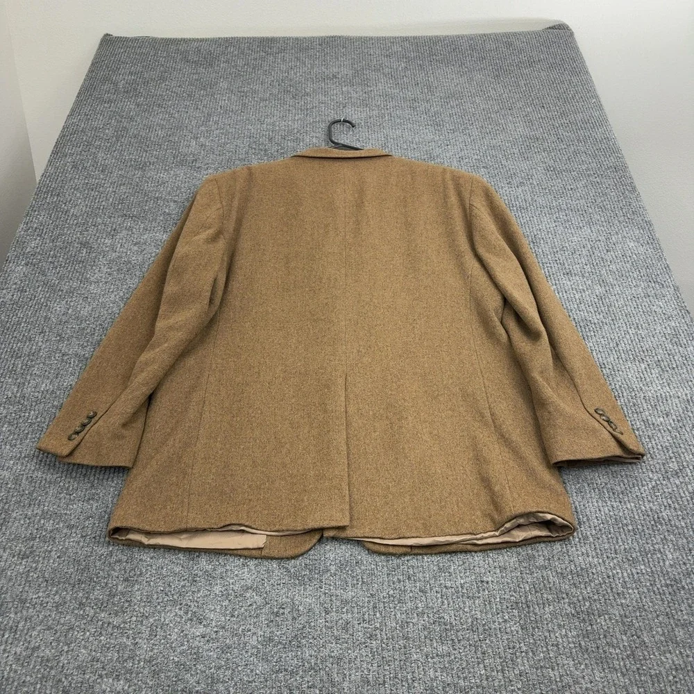 Jos A Bank‎ Blazer Mens 46L Tan Camelhair Two Button Sport Coat Professional
